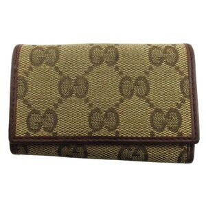 GUCCI Key holder Beige brown Women Authentic secondhand